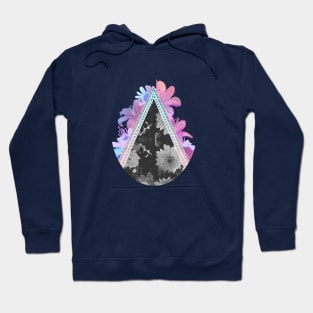 floral triangle Hoodie